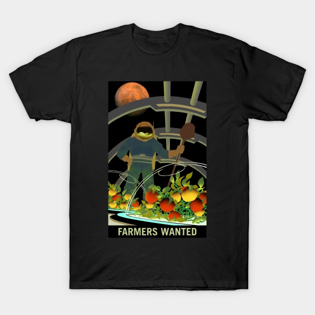 Farmers Wanted Terraforming Mars T-Shirt by PosterpartyCo